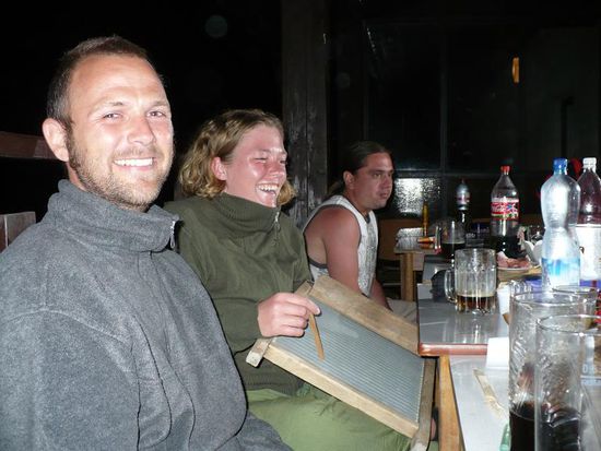 Wir bekamen die einfachen Instrumente...