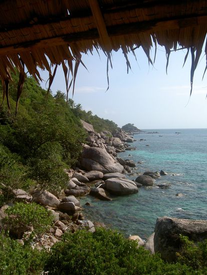 Eine unglaubliche Aussicht von diesem Hochsitz aus