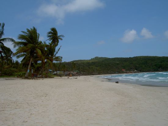 Aber 2 Stunden später sah die Sache schon ganz anders aus! Long Beach auf der gegenüberliegenden Seite der Insel