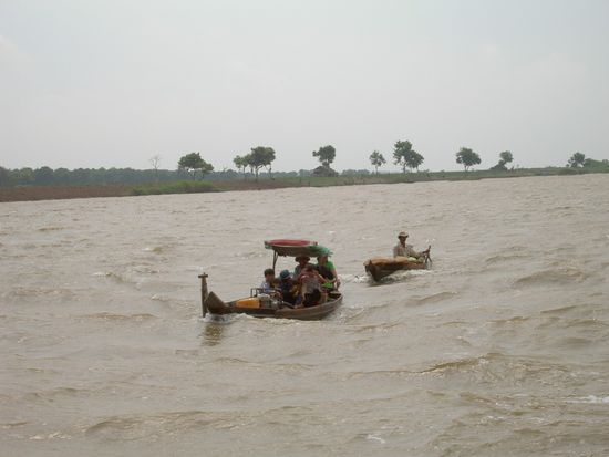 Statt Autos hat man hier Boote