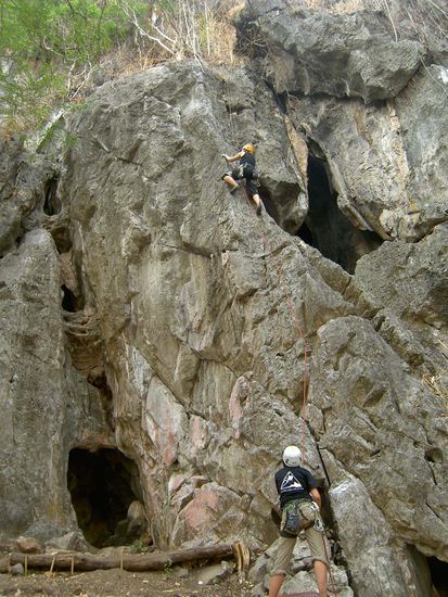 Tatjanas erste Sicherungsversuche mit mir als Versuchskaninchen 
