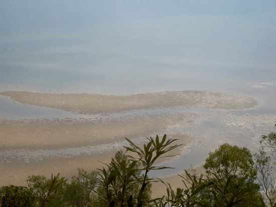 Am Ende erwartete uns dann dieser tolle Ausblick auf die Insel umgebenden Sandbänke
