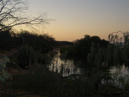 Sonnenuntergang beim Campingplatz