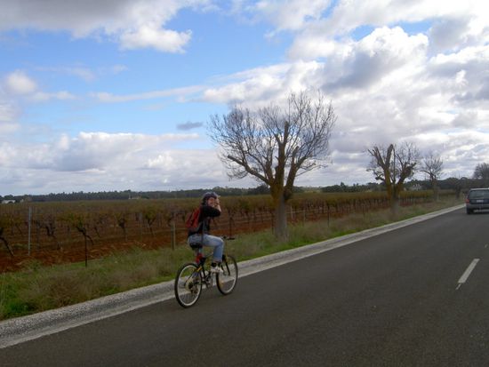 und wir mit den Raedern mitten durch