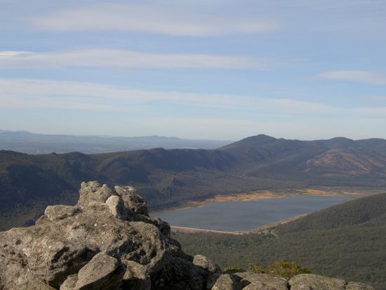 ... und in die andere Richtung auf den Lake Bellfield, den Tatjana umwanderte