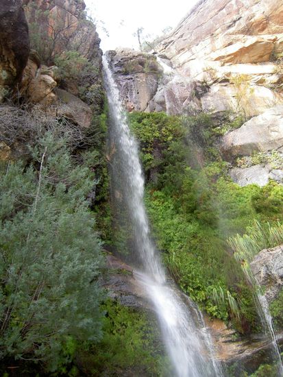 die Wasserfaelle am Anfang des Trekks