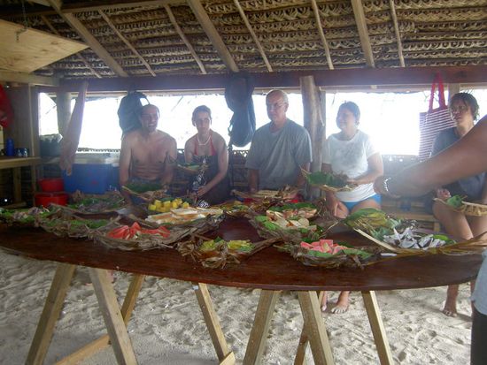 Das Essen war super - besonders der frisch erbeutete Fisch