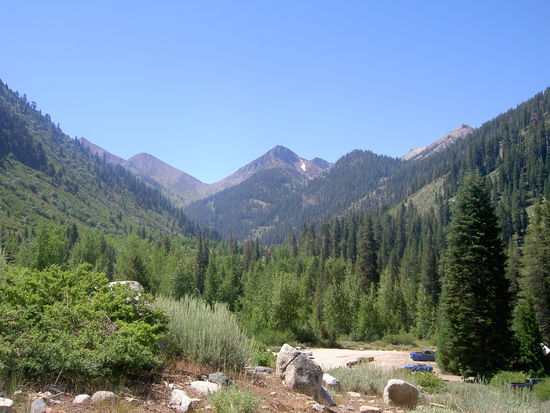 Anfang des Trips mit Blick nach Mineral King