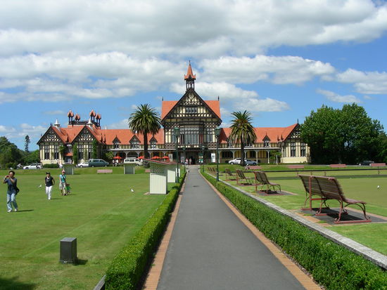 Das alte Badehaus von Rotorua. Heute ein Museum!