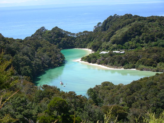 Unterwegs auf dem Costal Track! eine kleine aber feine Bucht!
