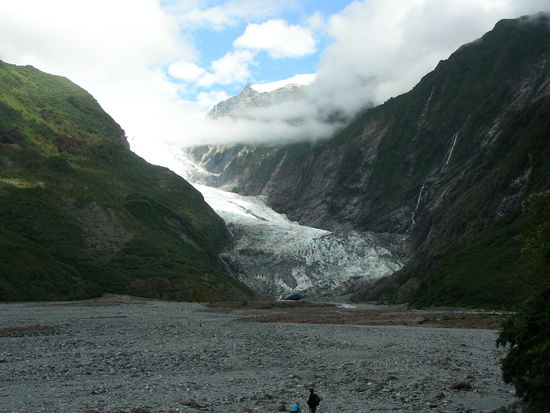 Die Zunge des Franz-Josef-Glacier