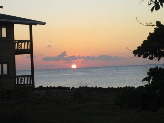 Aussicht aus unserem Cabana
