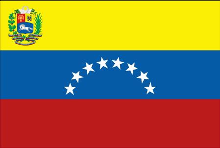 Amtssprache: Spanisch
Hauptstadt: Caracas
Staatsform: Präsidialrep. H.Chávez
Fläche: 916.445 km²
Einwohnerz.: 27.483.208 (Stand 2007)
Bevölkerungsdichte 30 Einwohner pro km²
Währung: Bolívar
Unabhängigkeit von Spanien am 5. Juli 1811 erklärt, 1821 anerkannt