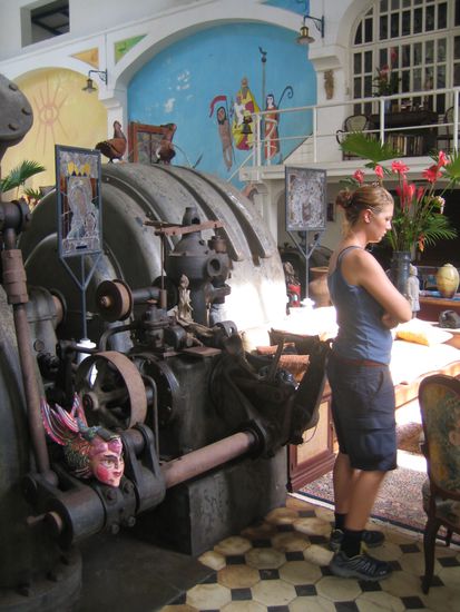 Unterwegs, in einem ausgedienten Wasserkraftwerk, welches zu einem Museum umgestaltet wurde.