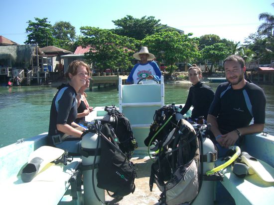 Auf dem Weg zum Tauchplatz