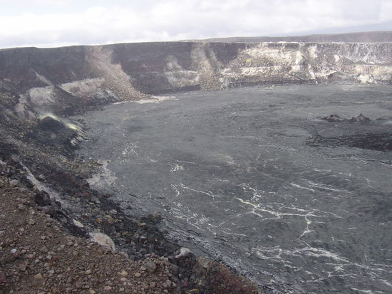 Vulkankrater auf Big Island (Vulkano Nationalpark) Riiiiesig imfall!