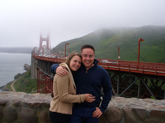 Vor der Golden Gate Bridge