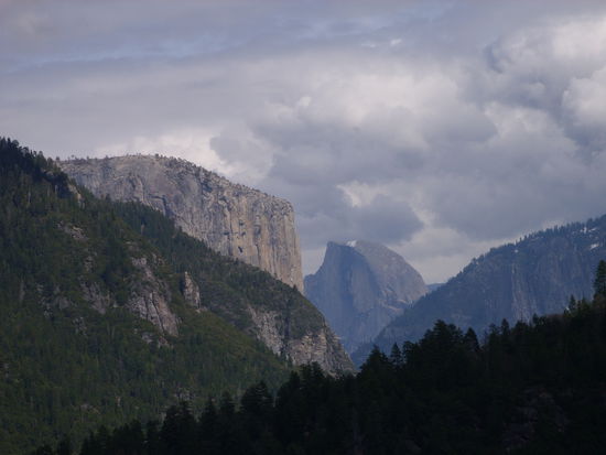 Ein erster Blick ins Yosemite Valley