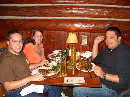 Also gab es dann in Fresno Abendessen
Endlich mal ein Steak!