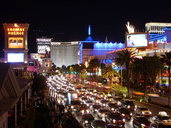 Blick den Strip entlang