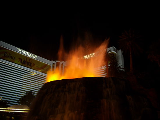 Wenigstens die Vulkanshow vor dem Mirage fand statt!