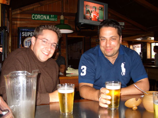 Im Rocky's
Nur Burger, Bier und Fries