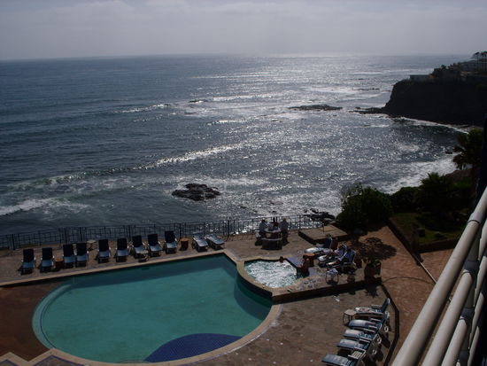 Blick von unserem Zimmer auf den anderen Pool.
Es war echt ein Traum!