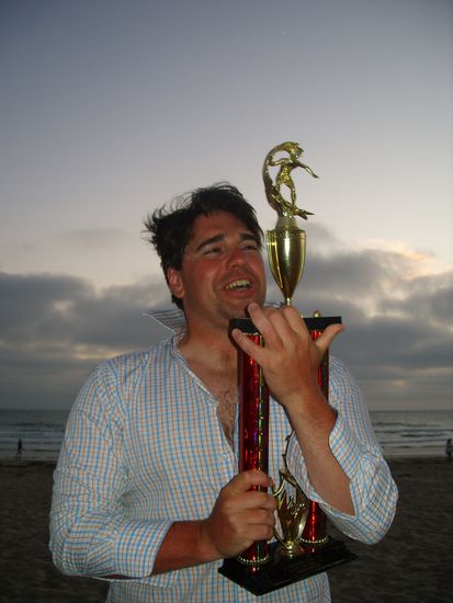 Der glückliche Gewinner mit dem Pokal der US Midsummer Open 2007