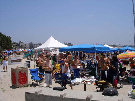 Barbeque am Bay
Da war es genau so voll!