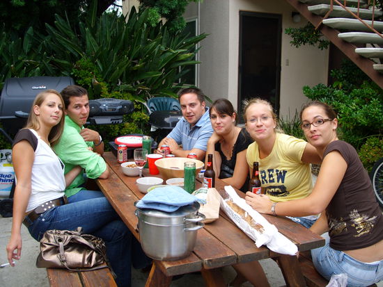 Eine nette Runde
Manu, Oliver, ich, Kathrin, Sandy und Anne (v.l.n.r.)