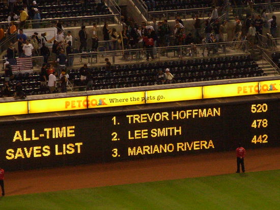 In diesem Spiel hat T. Hoffman seinen Rekord noch weiter ausgebaut. Leider hat er im Entscheidungsspiel der Saison dann aber im 13. Inning 3 runs zugelassen. Das Ende der Playoffträume!
