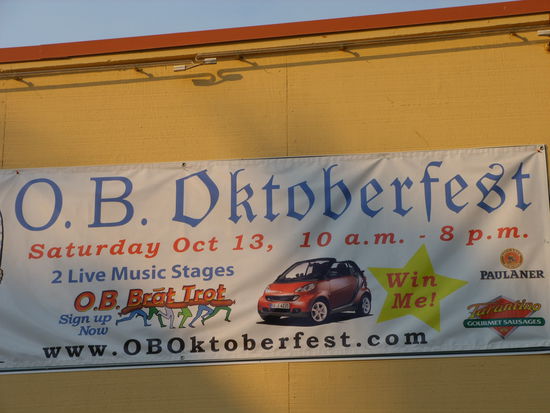 Da waren wir noch in München, aber die Wiesn schon vorbei. Aber Paulaner gabs in San Diego!