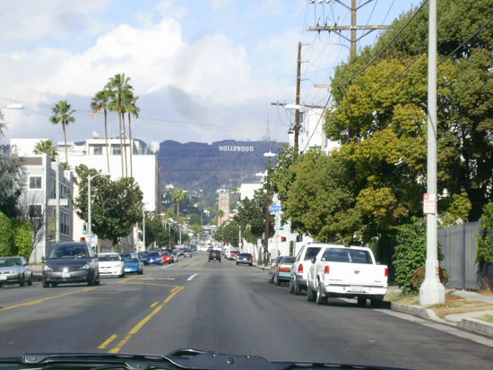 Der erste Blick zum HOLLYWOOD-Sign