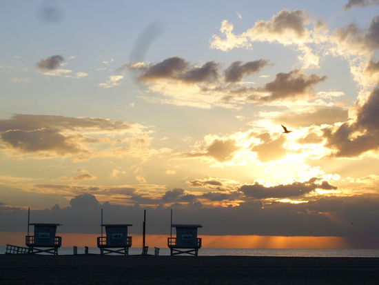 Sonnenuntergang am Venice Beach