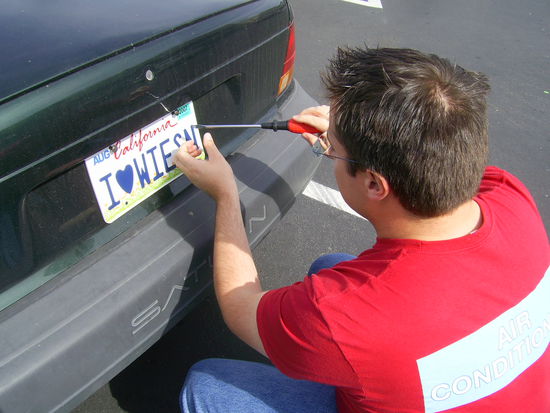 Ran mit dem Kult Nummernschild