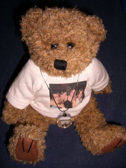 mein bärchen begleitet uns nun auch um die welt...Danke ihr beiden!