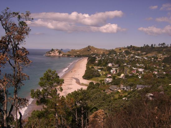 Das ist Hahei...unser Wohnort fuer die naechsten 6 Wochen!