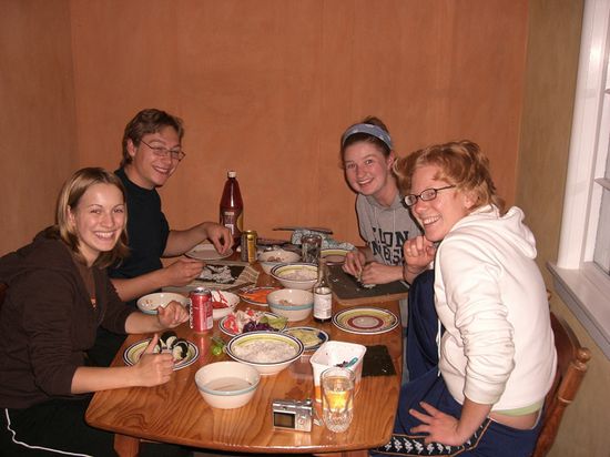 sushi abend mit colleen und tyler