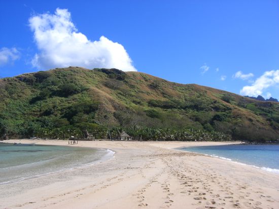 Blick auf Unser Resort!Bei Ebbe konnte man    zur Nachbarinsel rueberlaufen...