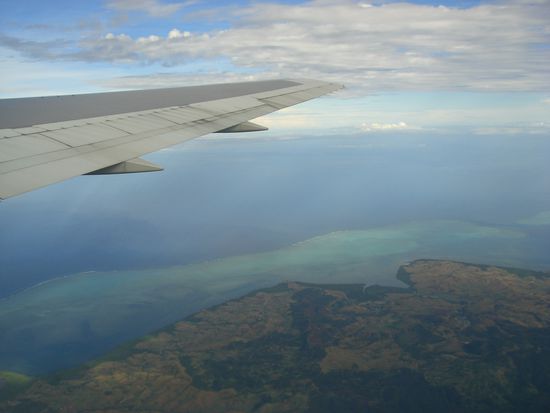ein letztes foto aus dem Flugzeug!