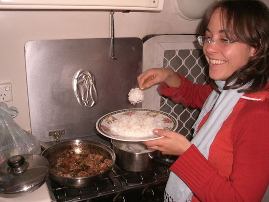 erstes abendbrot...mhh,milli kocht!