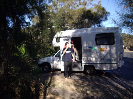 Guten Morgen, erstmal sehen wo wir hier eigentlich gelandet sind...das ging uns oefters so, weil wir eigentlich immer abends an unseren schlafplaetzen ankamen!