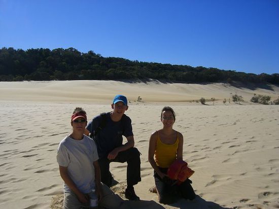 wirklich eigenartig auf einmal inmitten so viel Sand zu stehen!