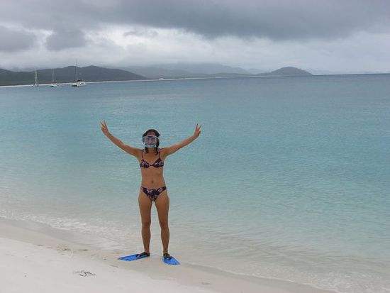 Milli ist auf der Whitsunday Island angekommen!!!