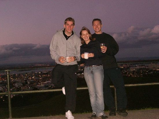 willkommens sekt auf dem mount eden!