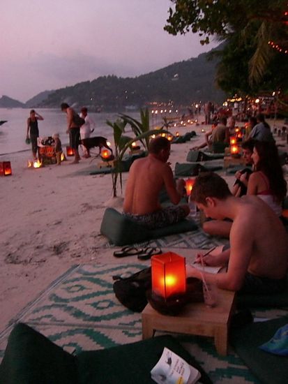 Abends am Sairee Beach...ein wenig trubel schadet nicht
