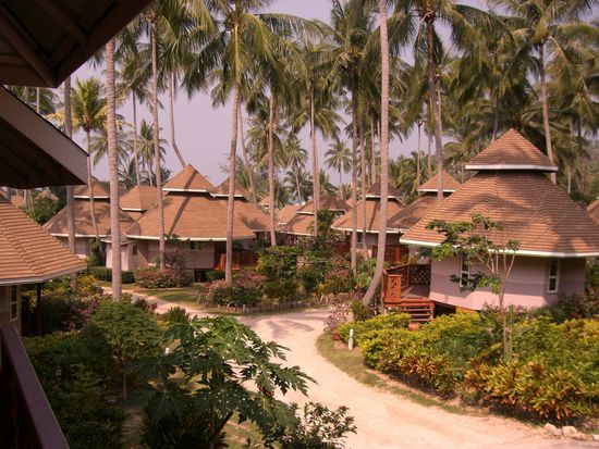 Nur unser Ausblick aus der letzten Ecke des Resorts...