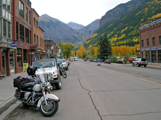 Indian Summer in Telluride - 1880 die wildeste Ecke im Wilden Westen - heute eine gut besuchte Touristenstadt.