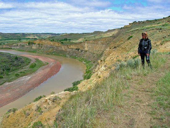 Im Theodore Roosevelt National Park in North Dakota - weitab von Touristenströmen.