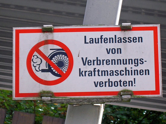 In Österreich - natürlich haben wir sofort unsere Verbrennungskraftmaschine ausgeschaltet!